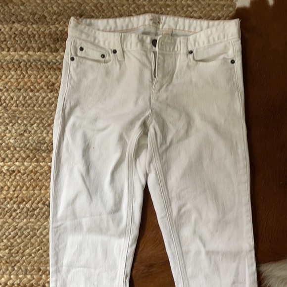 J Crew White Stretch Boot Cut Jeans, size 29R - Picture 3 of 6